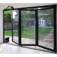 Australian Standard Aluminium Fold Doors Interior Exterior Bi Folding Glass Door