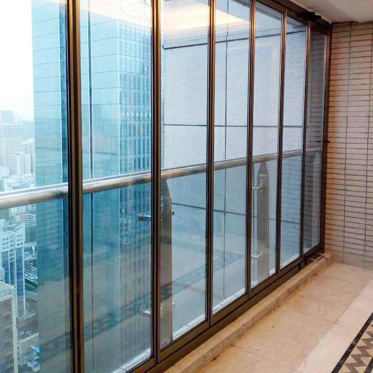 Economical Frame Sliding Folding Balcony Glazing Glass Doors System