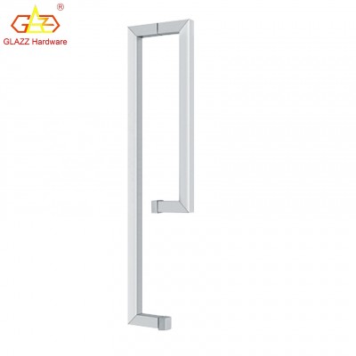 High Quality Stainless Steel Square Tube Glass Door Handle Glass Door Hardware